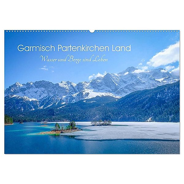 Garmisch Partenkirchen Land - Wasser und Berge sind Leben (Wandkalender 2025 DIN A2 quer), CALVENDO Monatskalender, Calvendo, Petra Saf Photography