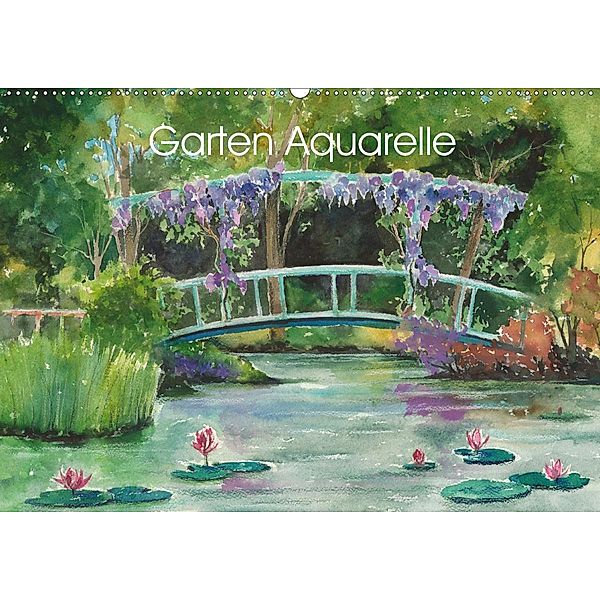 Garten Aquarelle (Wandkalender 2020 DIN A2 quer), Jitka Krause