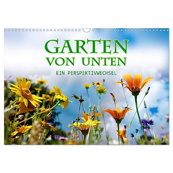 Garten von unten. Ein Perspektivwechsel (Wandkalender 2024 DIN A3 quer), CALVENDO Monatskalender, Christine B-B Müller