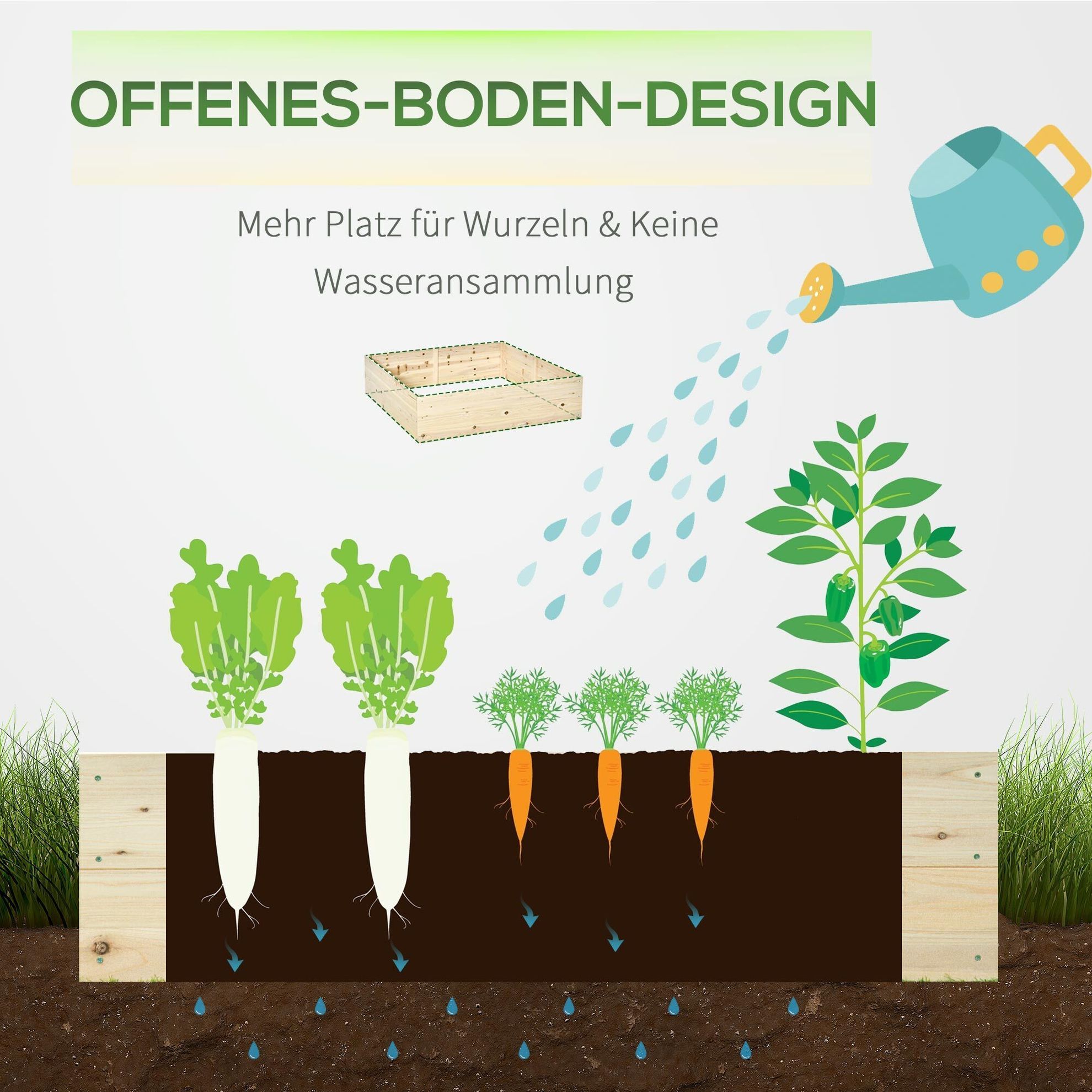 Gartenbeet mit offenem Boden natur Farbe: natur | Weltbild.de