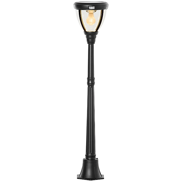 Gartenlampe mit einstellbarer Helligkeit schwarz (Farbe: schwarz)