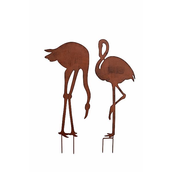 Gartenstecker Flamingo, 2er-Set