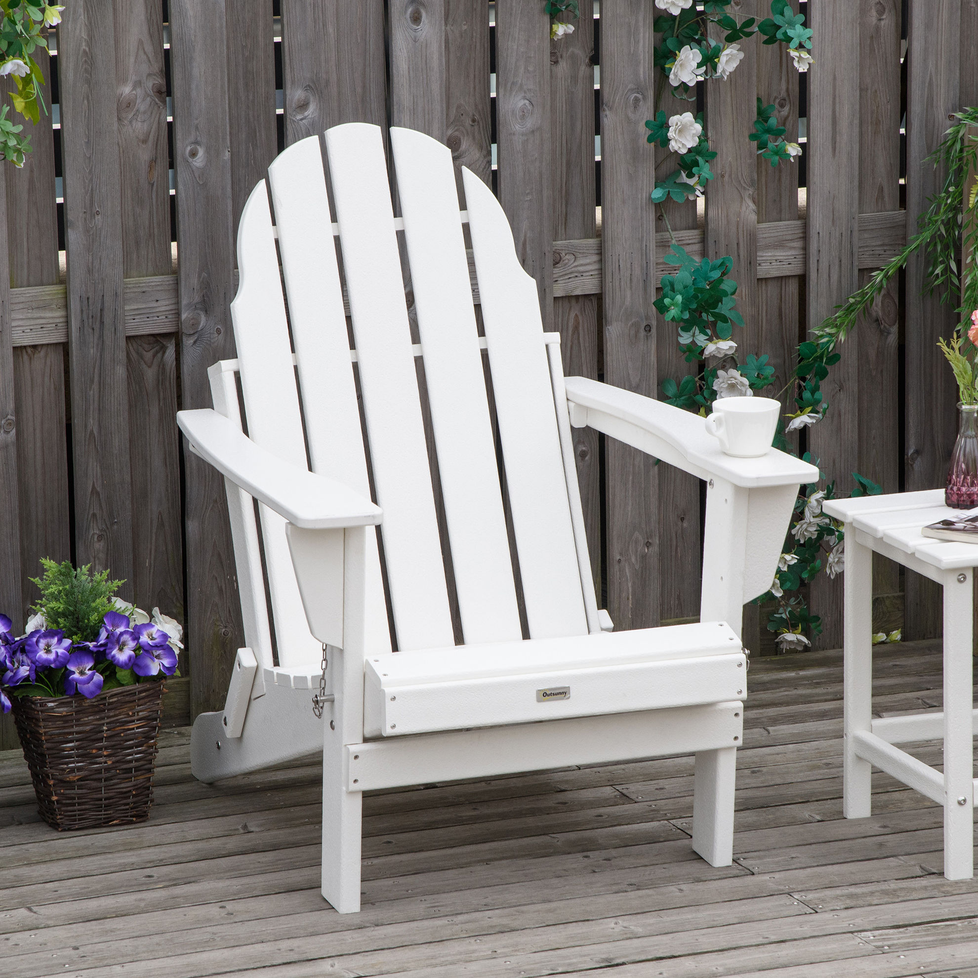 Gartenstuhl mit tiefem Sitz weiß Farbe: weiß | Weltbild.de