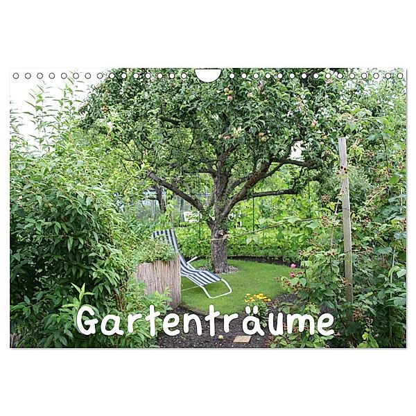Gartenträume (Wandkalender 2024 DIN A4 quer), CALVENDO Monatskalender, Elke Müller