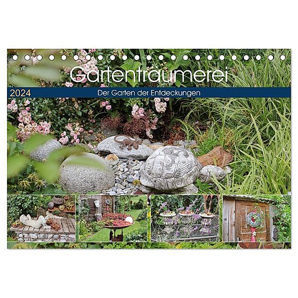 Gartenträumerei (Tischkalender 2024 DIN A5 quer), CALVENDO Monatskalender, Katrin Lantzsch