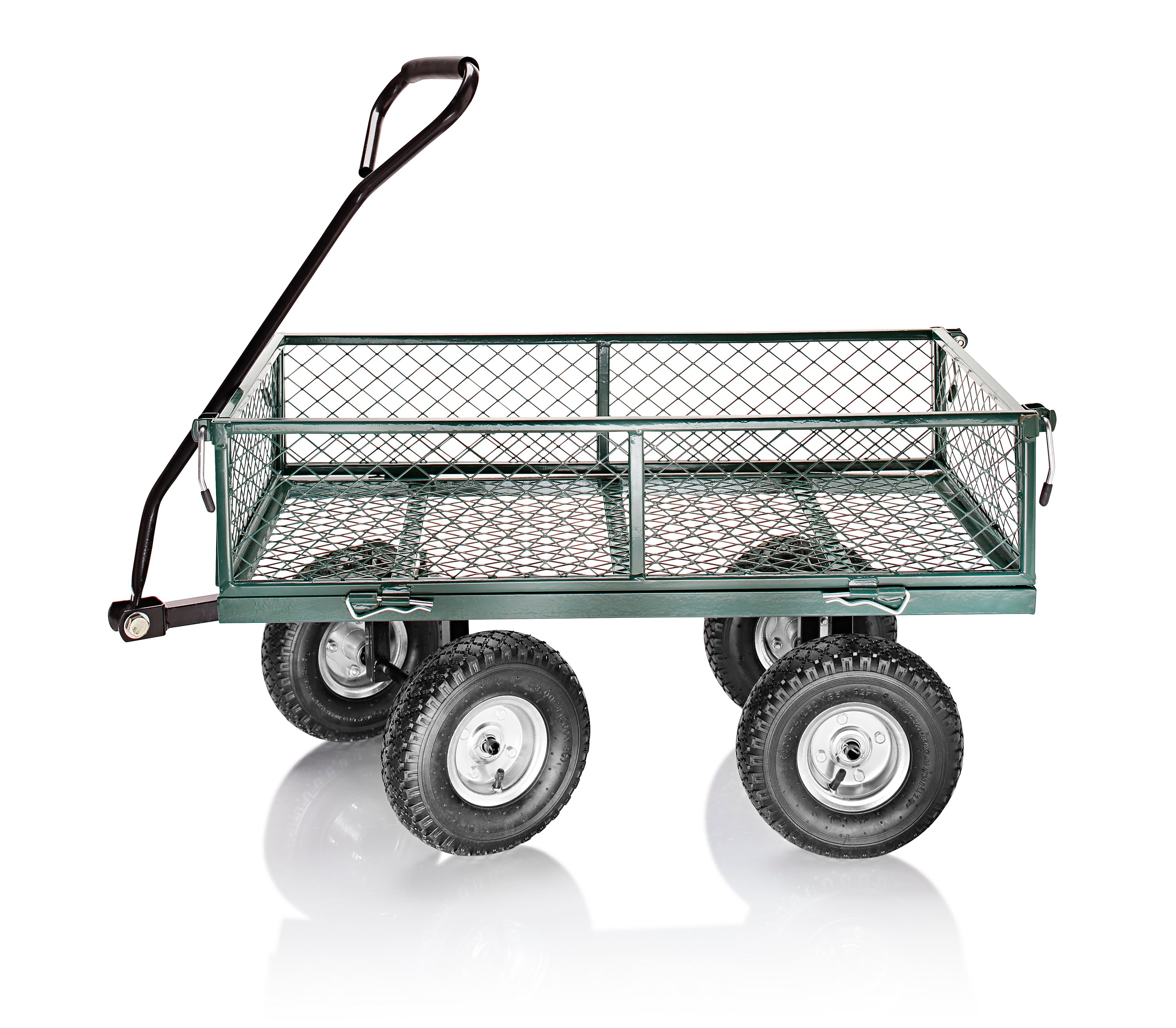 vielseitiger Gartenwagen XL 350KG Gartenkarre Schubkarre mitFlexible Seitenteile 
