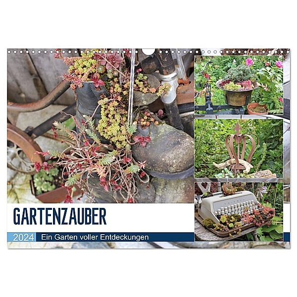 Gartenzauber (Wandkalender 2024 DIN A3 quer), CALVENDO Monatskalender, Calvendo