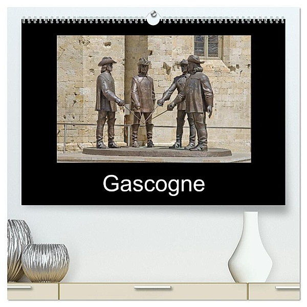 Gascogne (hochwertiger Premium Wandkalender 2024 DIN A2 quer), Kunstdruck in Hochglanz, Ralf-Udo Thiele