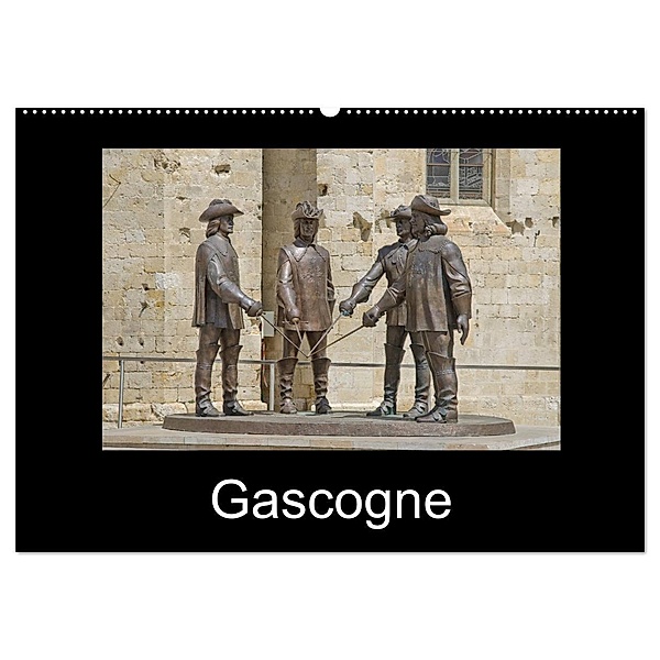 Gascogne (Wandkalender 2024 DIN A2 quer), CALVENDO Monatskalender, Ralf-Udo Thiele