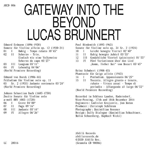 Gateway Into The Beyond, Lucas Brunnert