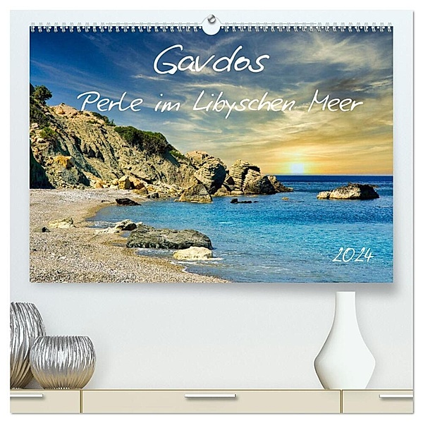 Gavdos - Perle im Libyschen Meer (hochwertiger Premium Wandkalender 2024 DIN A2 quer), Kunstdruck in Hochglanz, Claudia Kleemann