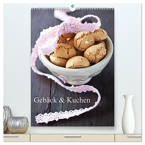 Gebäck und Kuchen (hochwertiger Premium Wandkalender 2024 DIN A2 hoch), Kunstdruck in Hochglanz, Corinna Gissemann