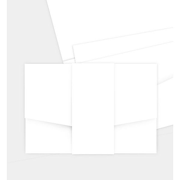 Geburtsanzeige Blanko Design, Pocketfold, bedruckte Hülle (168 x 118mm)