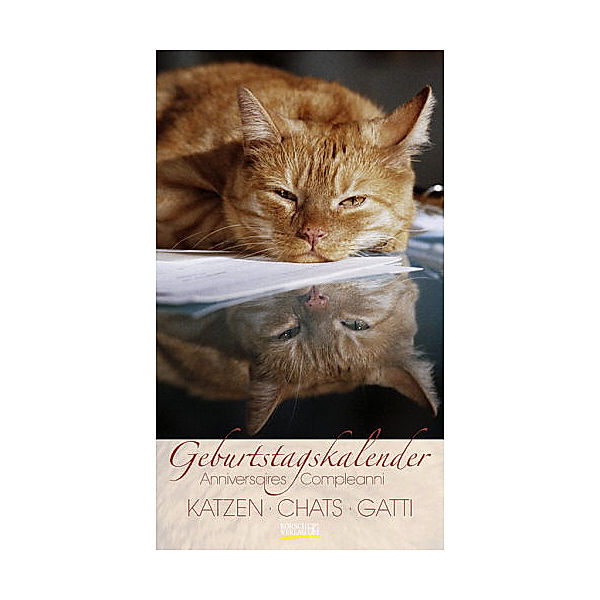Geburtstagskalender, Katzen (33 x 19 cm)