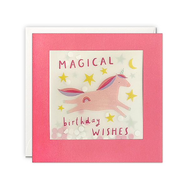 james ellis Geburtstagskarte PAPER SHAKIES – BIRTHDAY – MAGICAL UNICORN