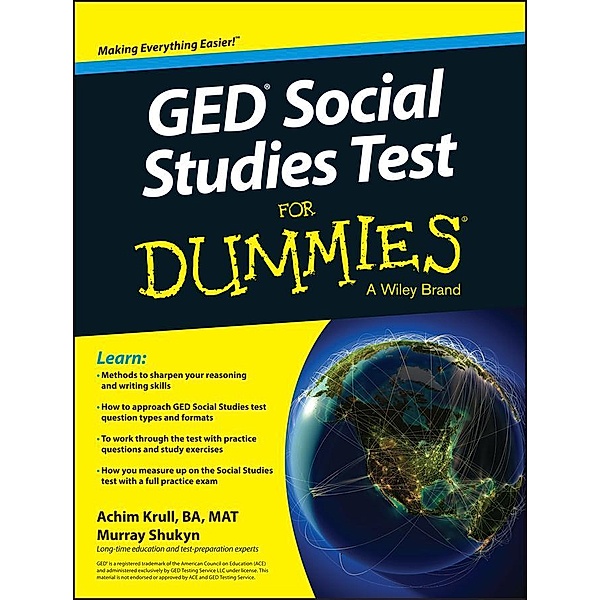 GED Social Studies For Dummies, Achim K. Krull, Murray Shukyn