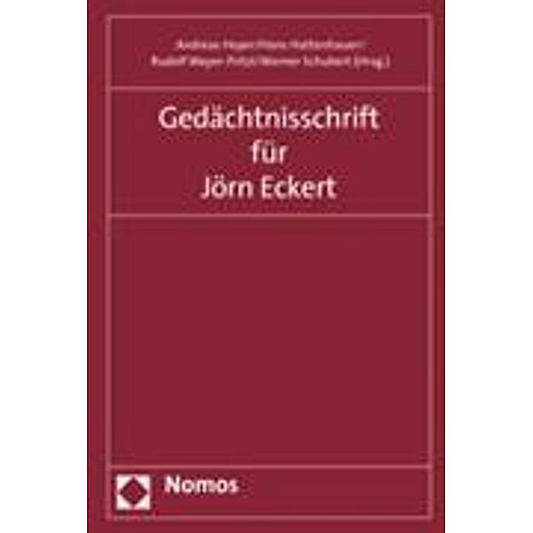 Gedächtnisschrift für Jörn Eckert