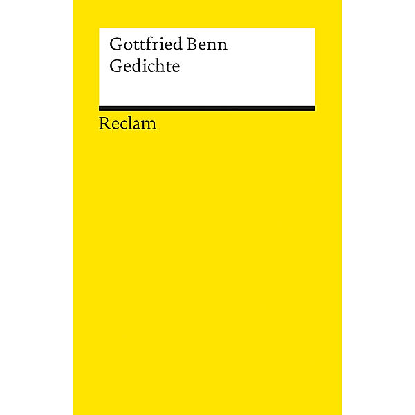 Gedichte, Gottfried Benn