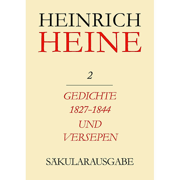 Gedichte 1827-1844 und Versepen, Heinrich Heine