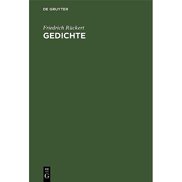 Gedichte, Friedrich Rückert