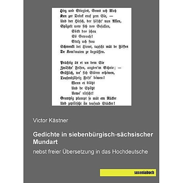 Gedichte in siebenbürgisch-sächsischer Mundart, Victor Kästner