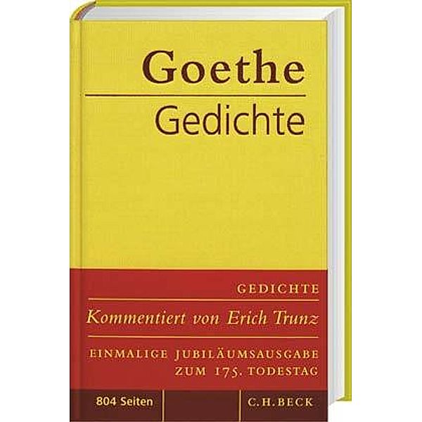 Gedichte, Jubiläumsausgabe, Johann Wolfgang von Goethe