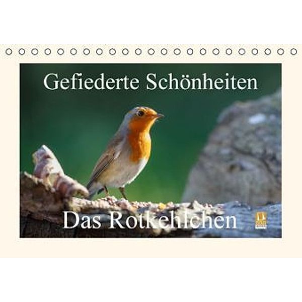 Gefiederte Schönheiten - Das Rotkehlchen (Tischkalender 2016 DIN A5 quer), Rolf Pötsch