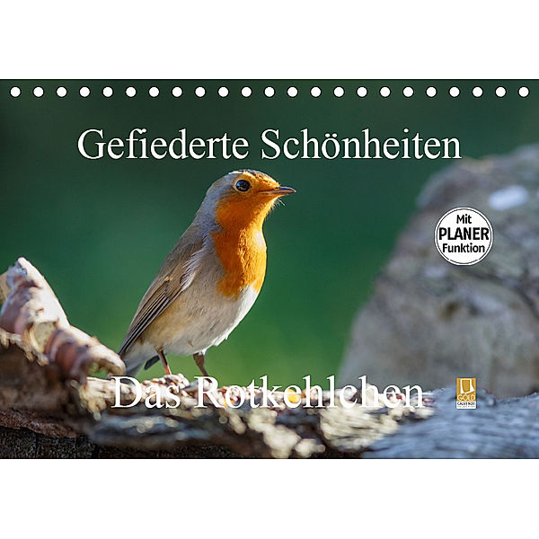 Gefiederte Schönheiten - Das Rotkehlchen / Planer (Tischkalender 2019 DIN A5 quer), Rolf Pötsch