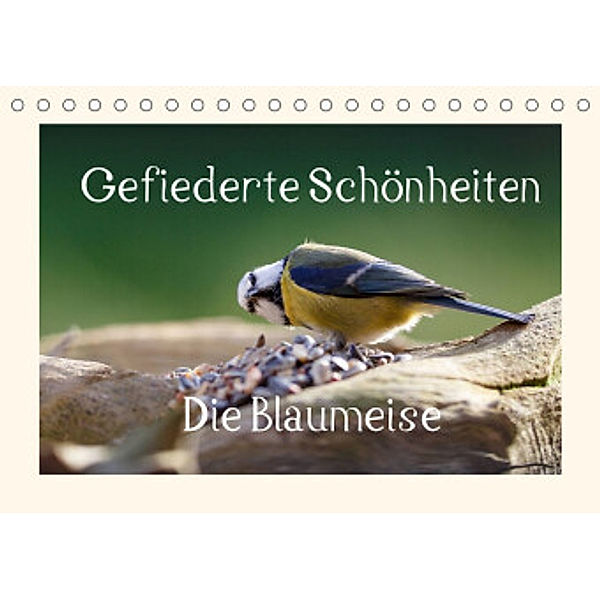 Gefiederte Schönheiten - Die Blaumeise (Tischkalender 2022 DIN A5 quer), Rolf Pötsch