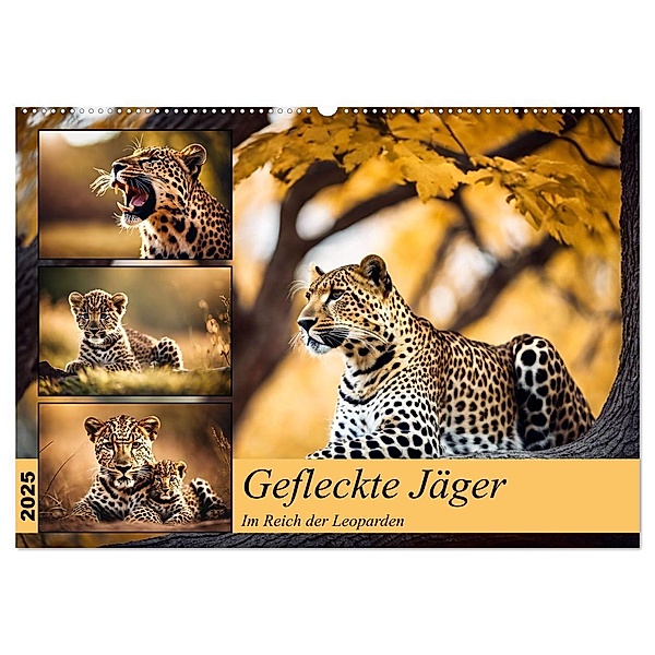 Gefleckte Jäger (Wandkalender 2025 DIN A2 quer), CALVENDO Monatskalender, Calvendo, Claudia Kleemann