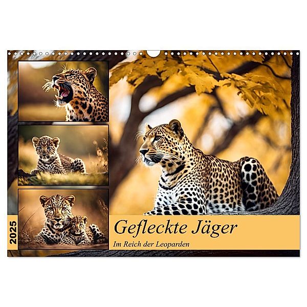 Gefleckte Jäger (Wandkalender 2025 DIN A3 quer), CALVENDO Monatskalender, Calvendo, Claudia Kleemann