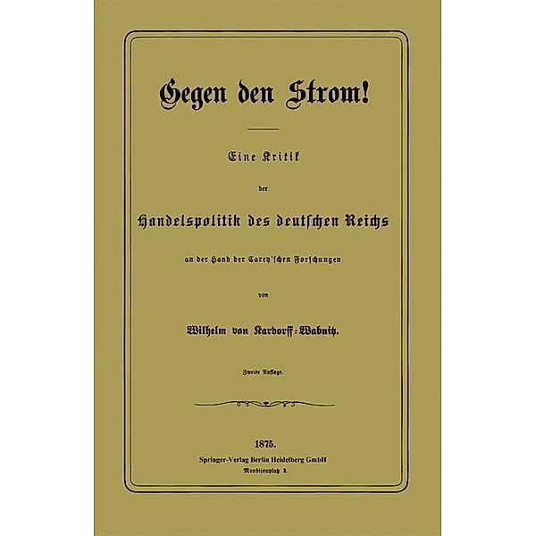 Gegen den Strom!, Wilhelm von Kardorff-Wabnitz