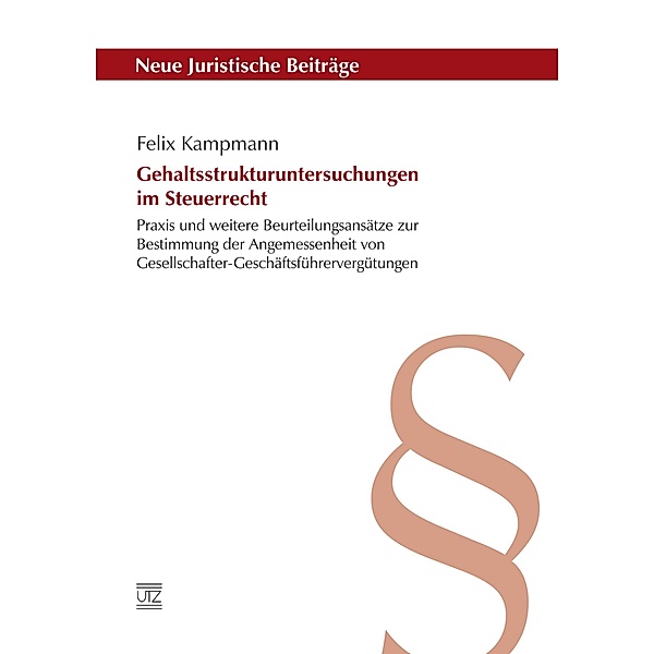 Gehaltsstrukturuntersuchungen im Steuerrecht / Neue Juristische Beiträge Bd.91, Felix Kampmann