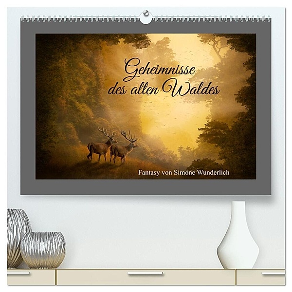 Geheimnisse des alten Waldes (hochwertiger Premium Wandkalender 2024 DIN A2 quer), Kunstdruck in Hochglanz, Calvendo