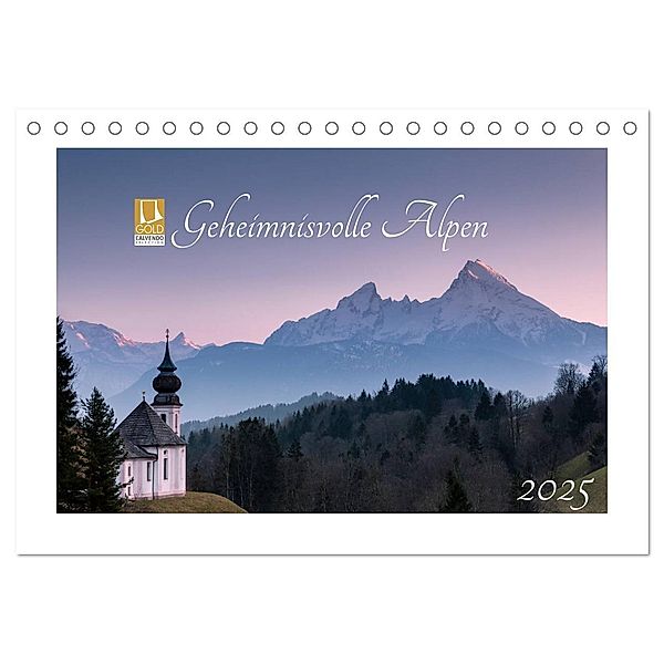 Geheimnisvolle Alpen (Tischkalender 2025 DIN A5 quer), CALVENDO Monatskalender, Calvendo, Florian Westermann