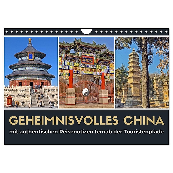 Geheimnisvolles China 2024 (Wandkalender 2024 DIN A4 quer), CALVENDO Monatskalender, Stefan Berndt