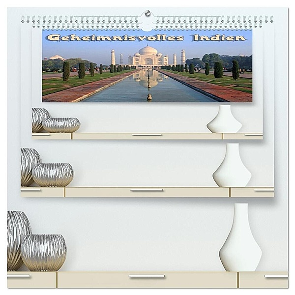 Geheimnisvolles Indien (hochwertiger Premium Wandkalender 2024 DIN A2 quer), Kunstdruck in Hochglanz, Birgit Seifert