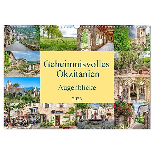 Geheimnisvolles Okzitanien. Augenblicke (Wandkalender 2025 DIN A3 quer), CALVENDO Monatskalender, Calvendo, Bodo Schmidt Photography