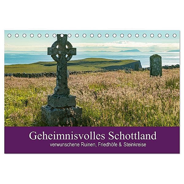 Geheimnisvolles Schottland (Tischkalender 2024 DIN A5 quer), CALVENDO Monatskalender, Julia Elling