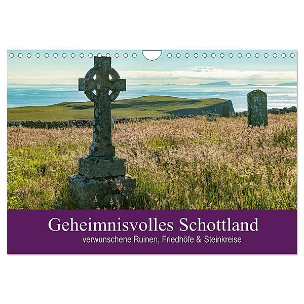 Geheimnisvolles Schottland (Wandkalender 2024 DIN A4 quer), CALVENDO Monatskalender, Julia Elling