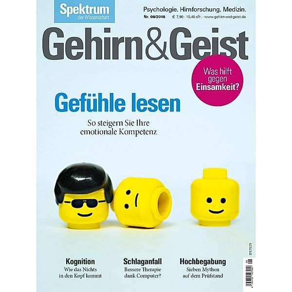 Gehirn&Geist 8/2018 Gefühle lesen / Gehirn&Geist