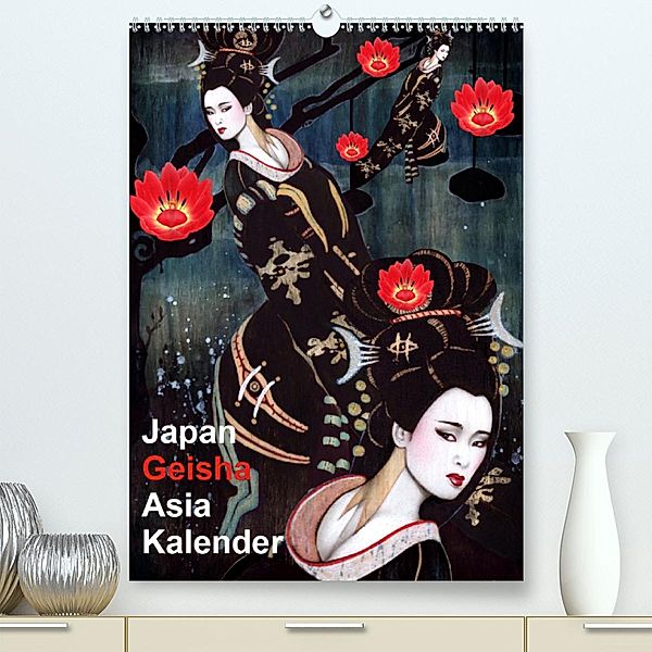 Geisha Asia Japan Pin-up Kalender(Premium, hochwertiger DIN A2 Wandkalender 2020, Kunstdruck in Hochglanz), Sara Horwath Burlesque up your wall