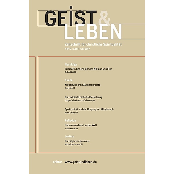 Geist & Leben 2/2017, Christoph Benke