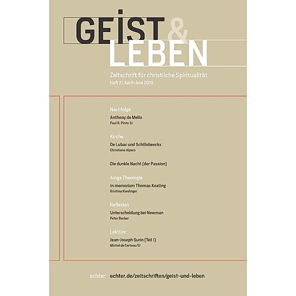 Geist & Leben 2/2019, Echter Verlag