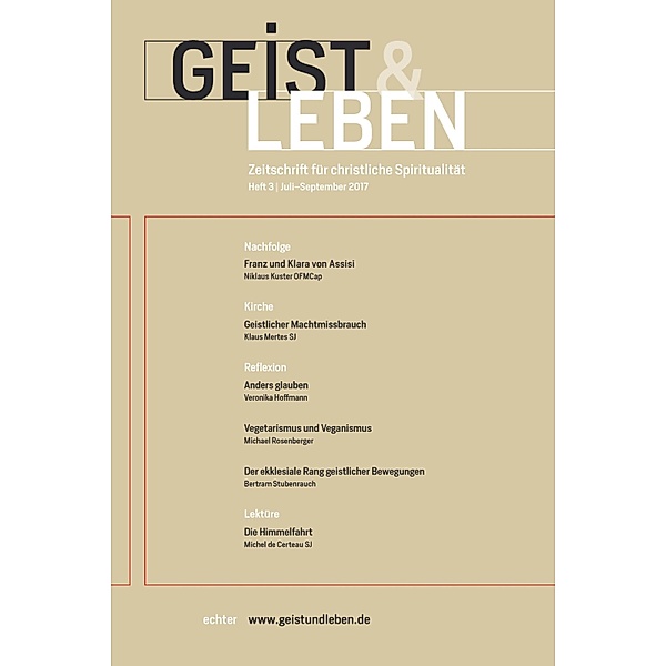 Geist & Leben 3/2017, Christoph Benke