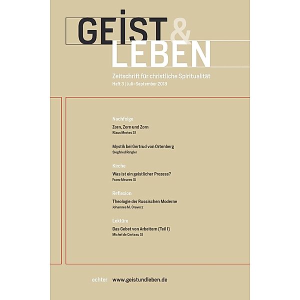 Geist & Leben 3/2018, Verlag Echter