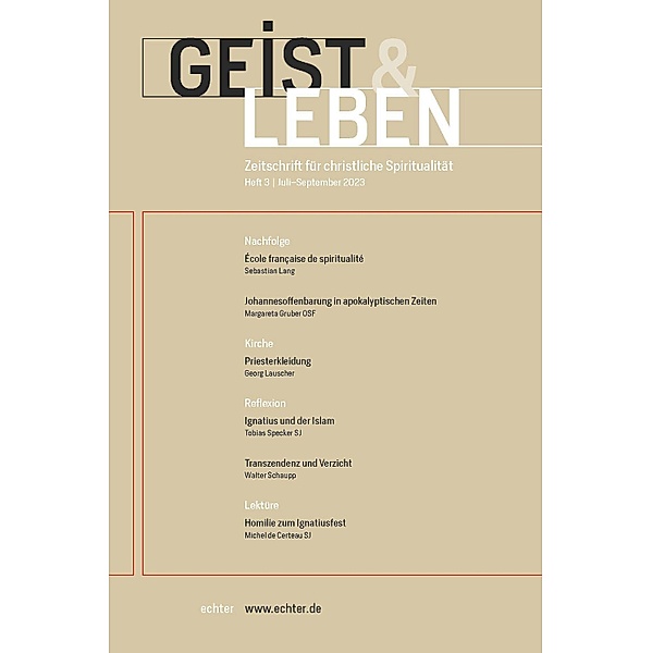 Geist & Leben 3/2023, Christoph Benke, Verlag Echter