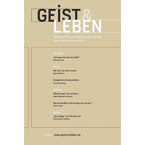 Geist & Leben 4/2017