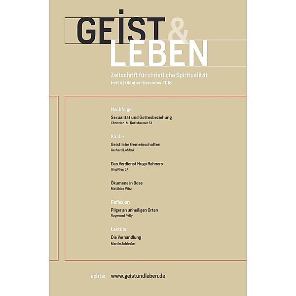Geist & Leben 4/2018, Echter