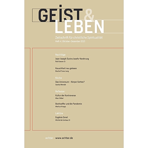 Geist & Leben 4/2021, Verlag Echter